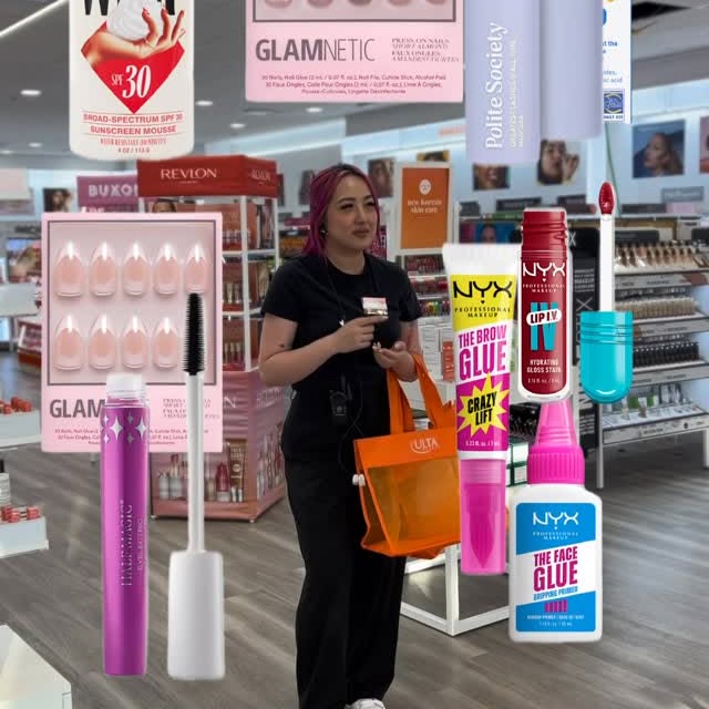Instagram post by @gwenxanh for Glamnetic. Caption reads: Get ready to glow, babes! @ultabeauty Big Summer....