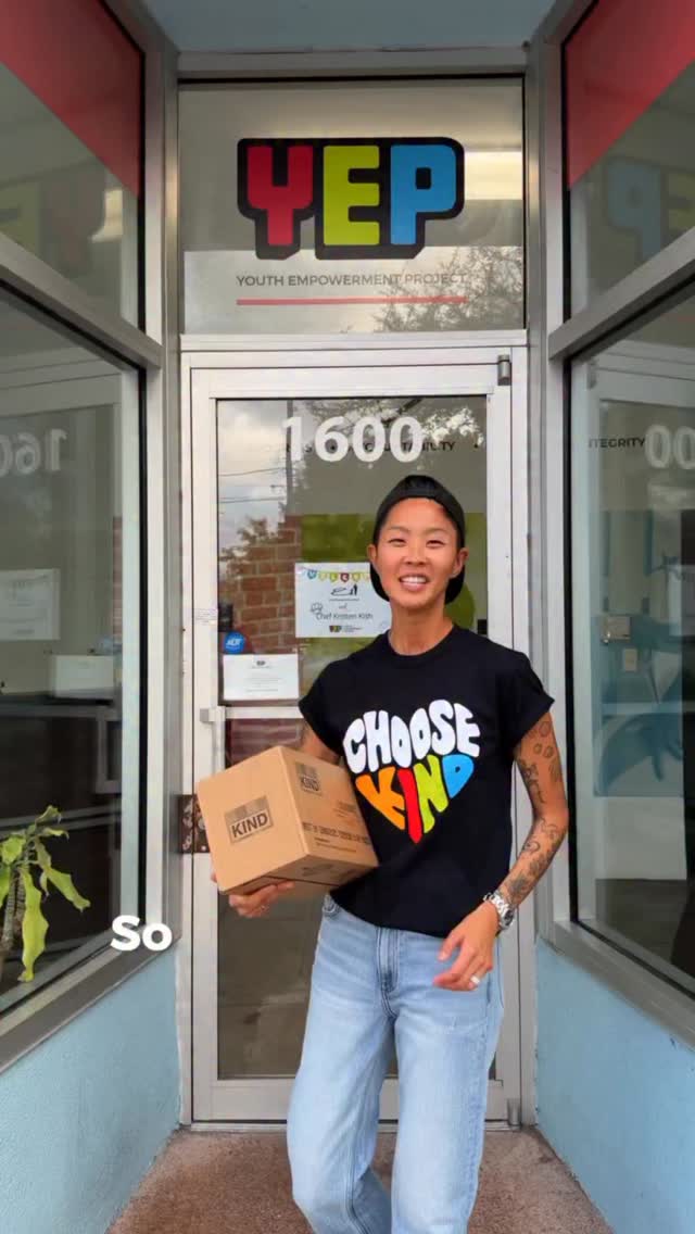 Instagram post by @kristenlkish for KIND Snacks. Caption reads: This World Kindness Day I had the privilege of....