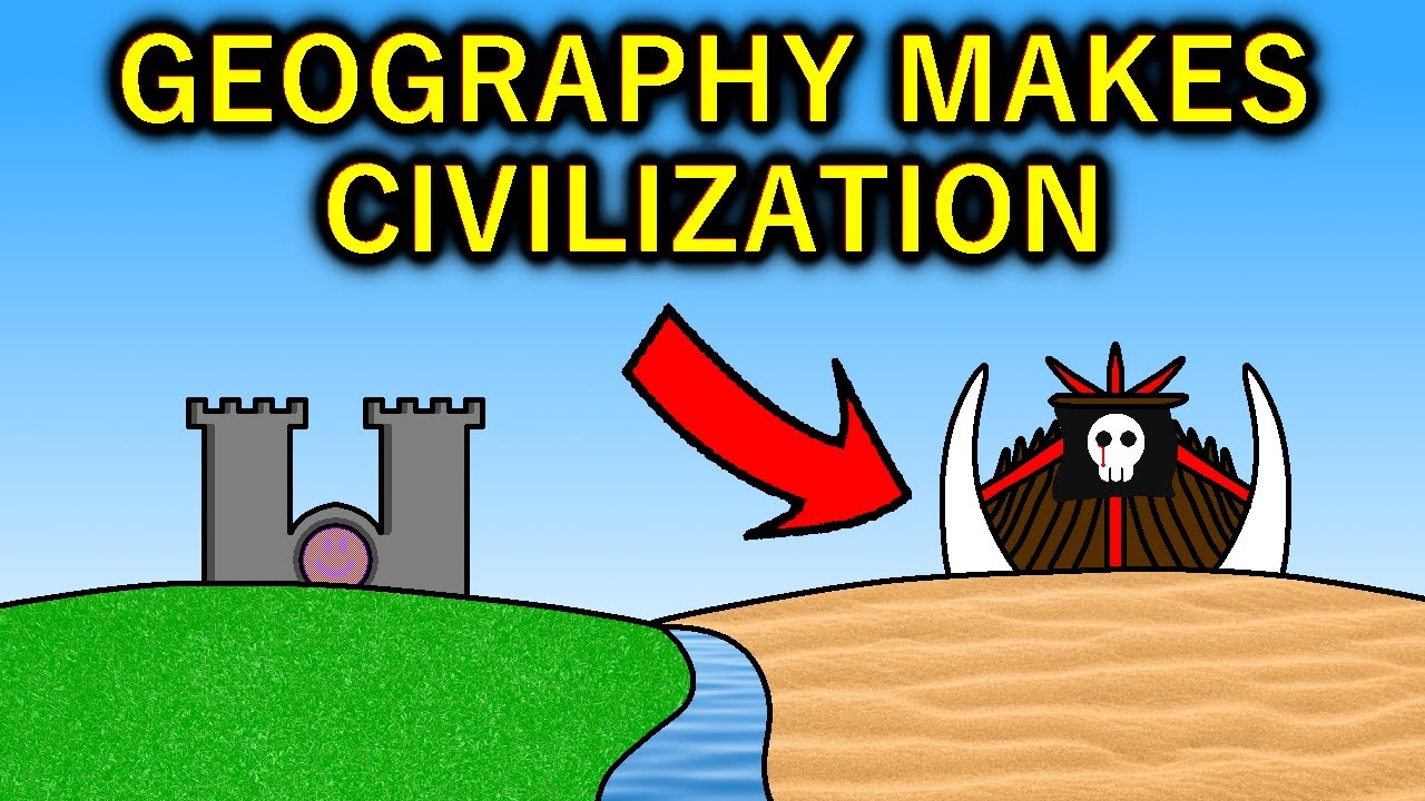 YouTube post by @Stoneworks for World Anvil. Caption reads: The Rules of Geography & Civilization.