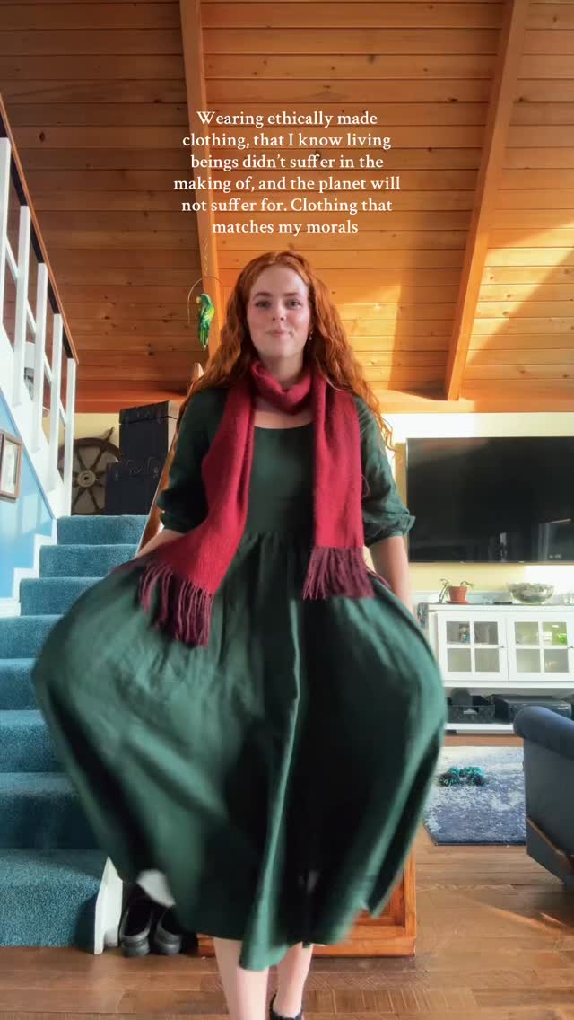 Instagram post by @faithcollins for Son de Flor. Caption reads: Thank you @sondeflor for making clothing morally....