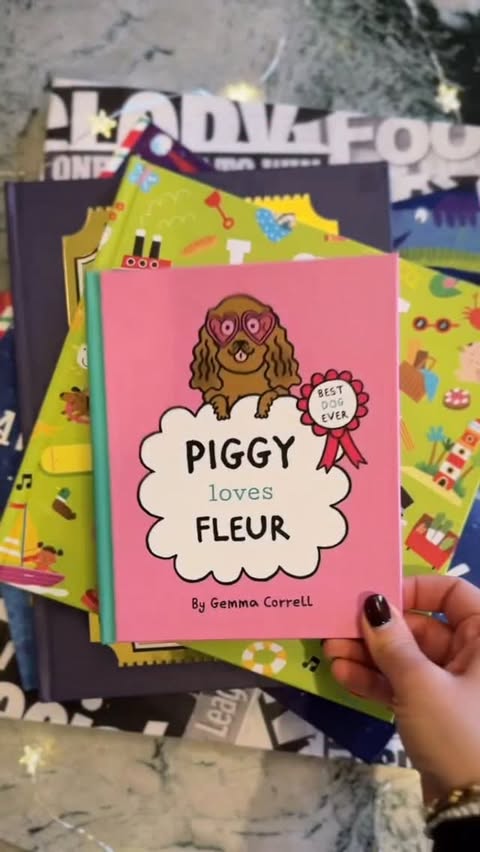 Instagram post by @fleurdeforce for Wonderbly. Caption reads: [...] away 2 sets of 5 hardback books from....