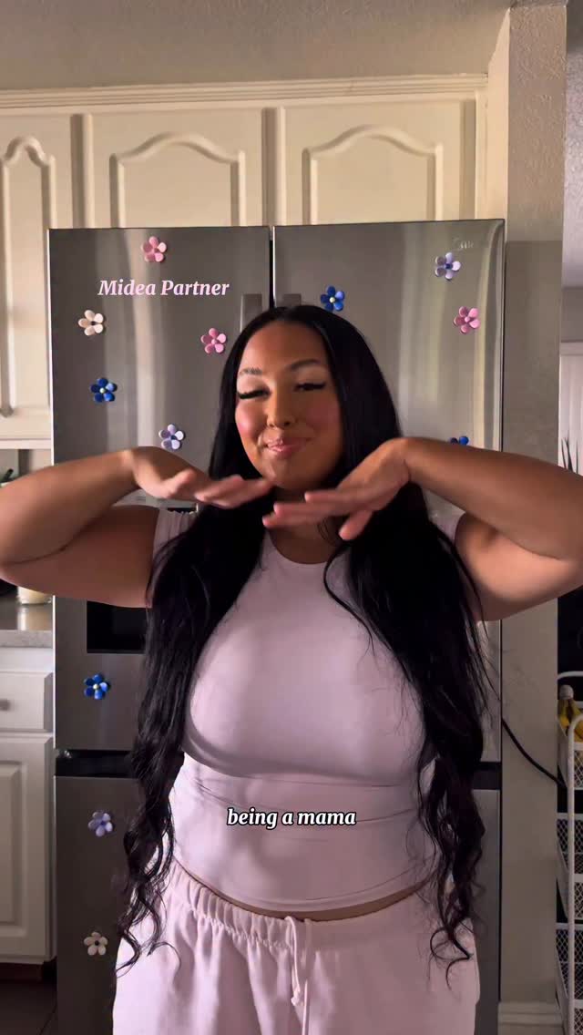 Instagram post by @priscillayoshida for Midea. Caption reads: Meet the newest member of my family, my @midea_us....