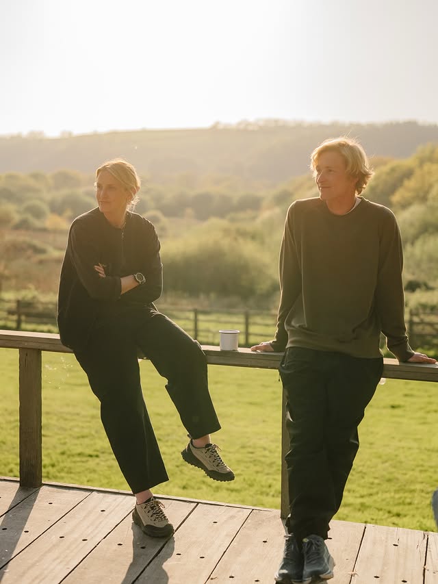 Instagram post by @sophiehellyer for dryrobe. Caption reads: [...] this month I went to @fforest with the....