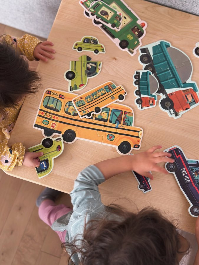 Instagram post by @thelittleloft for Coco Village. Caption reads: @cocovillage puzzles are a big hit in our....