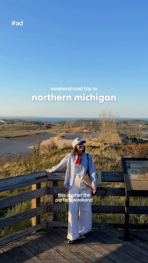Instagram post by @sdamiani for Chevrolet. Caption reads: [...] getaway to northern Michigan with....