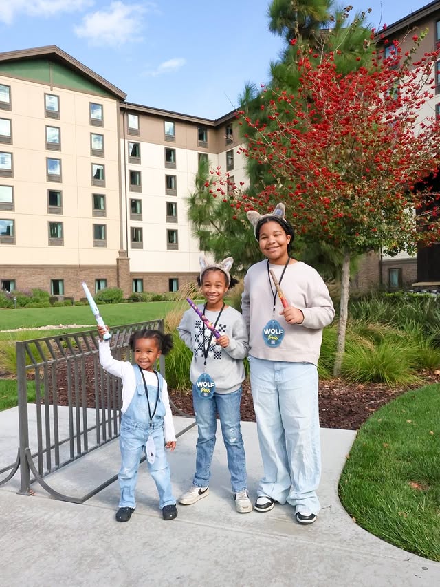 Instagram post by @missporsha for Great Wolf Lodge. Caption reads: [...] from an amazing family getaway to....