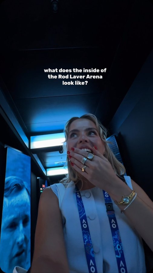 Instagram post by @itsshaylajay for Australian Open. Caption reads: [...] Big thanks to @tiktok_australia &....