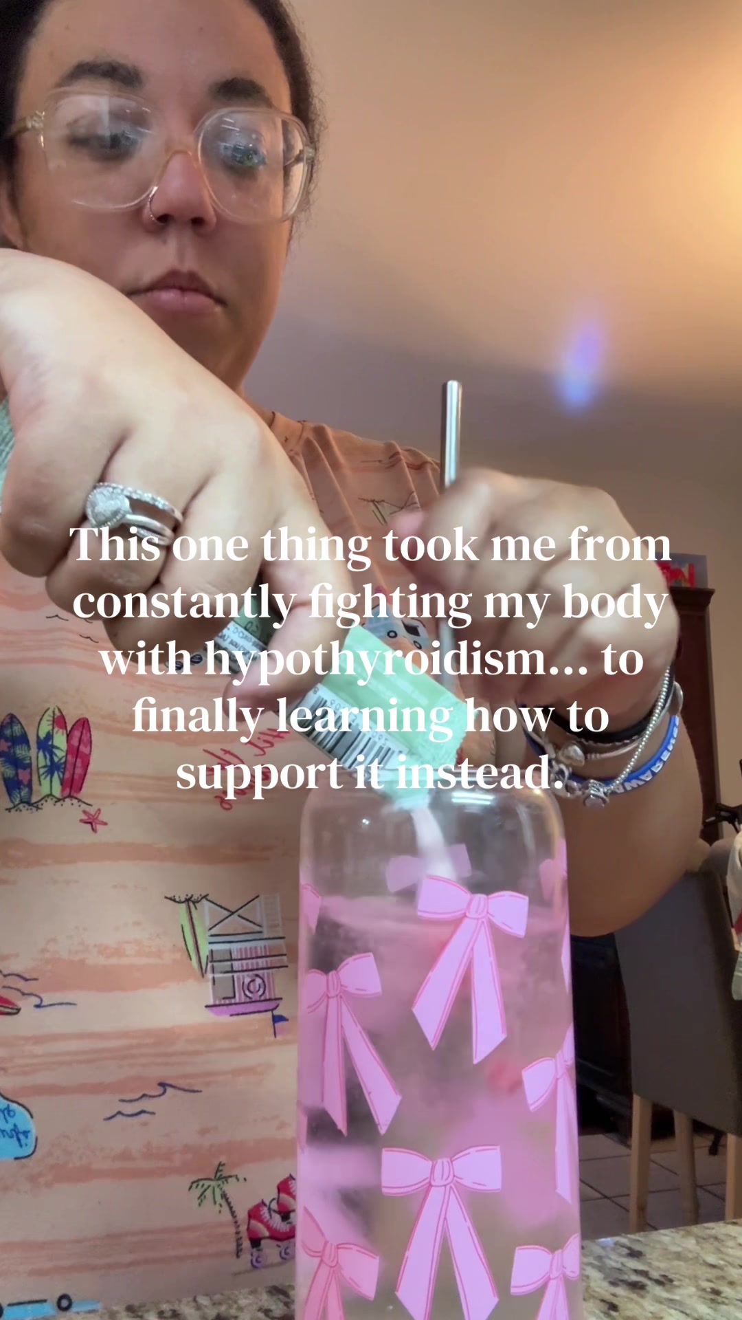 TikTok post by @thyromama for Iris Nutrition. Caption reads: [...] #hormonehealth #iris @Iris Nutrition....