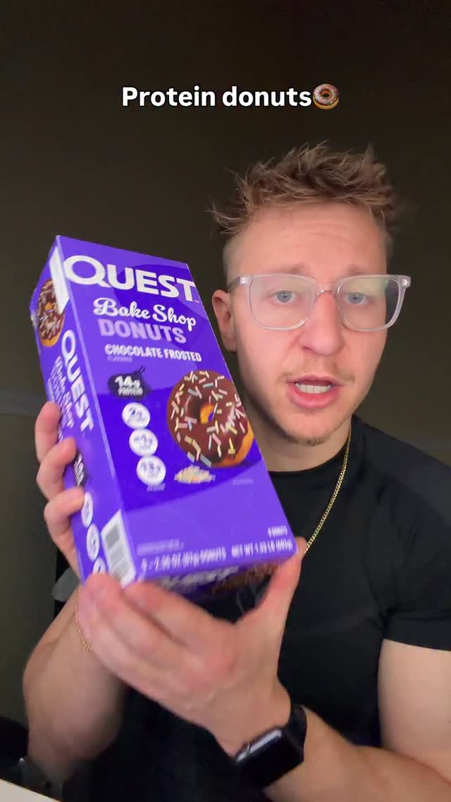 Instagram post by @thenutritionnarc for Quest Nutrition. Caption reads: Quest protein donuts @questnutrition.