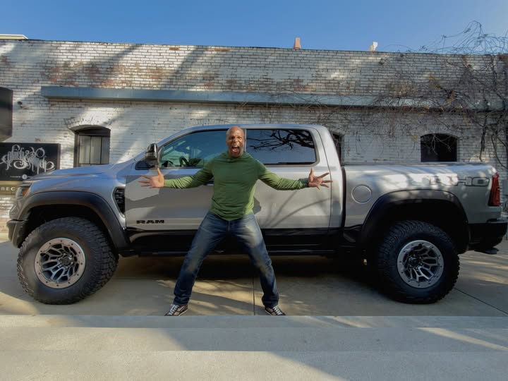 Instagram post by @terrycrews for Ram Trucks. Caption reads: That @ramtrucks 2026 1500 RHO though! 🔥🔥🔥

....