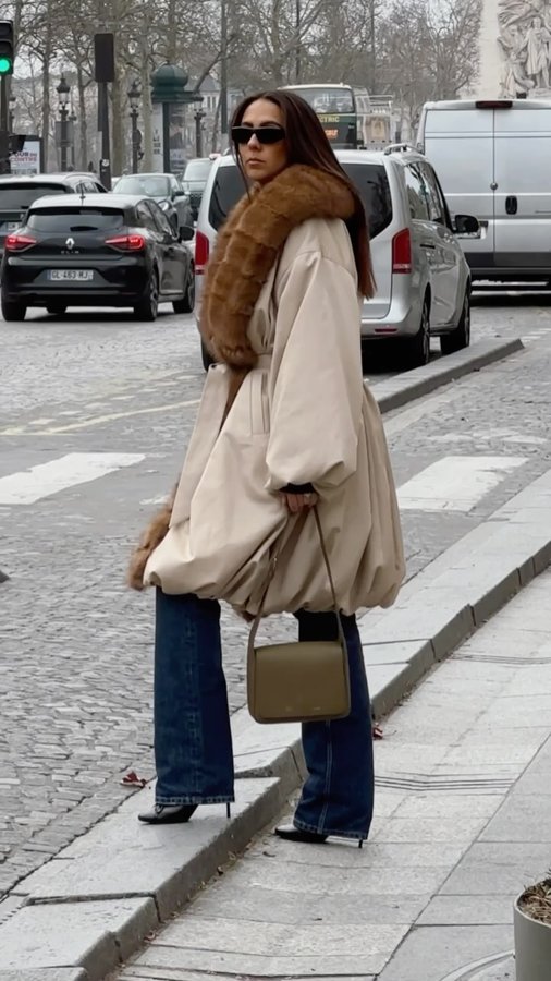 Instagram post by @hannamw for Mansur Gavriel. Caption reads: [...] around Paris in my new favorite....