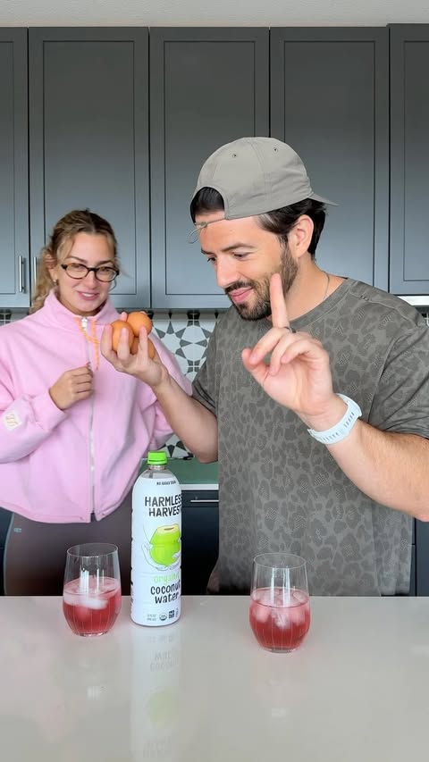 Instagram post by @rcabalieri for Harmless Harvest. Caption reads: [...] one of my favorite breakfasts with....