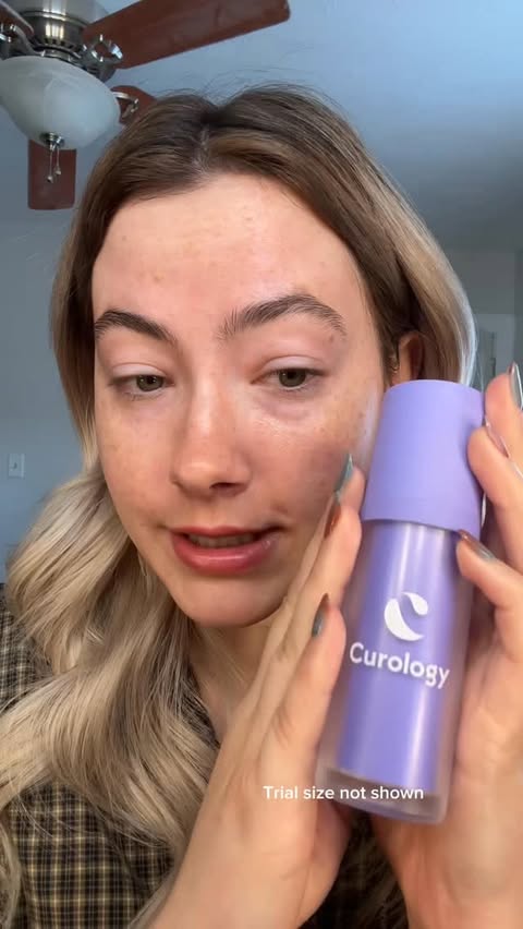 Instagram post by @geniusgirlalerts for Curology. Caption reads: #curologypartner I cannot believe this progress....