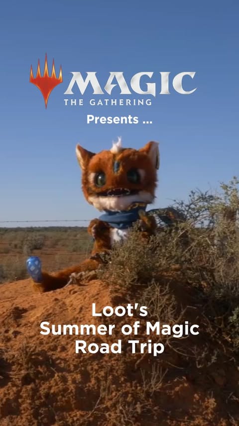 Instagram post by @henchandscrap for Magic: The Gathering. Caption reads: It's that time again! Make like Loot and hitchhike....