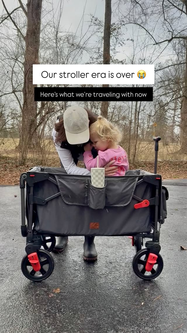 Instagram post by @kidfriendlystays for EVER ADVANCED. Caption reads: [...] wagon, plus a code for 15% off. AD |....