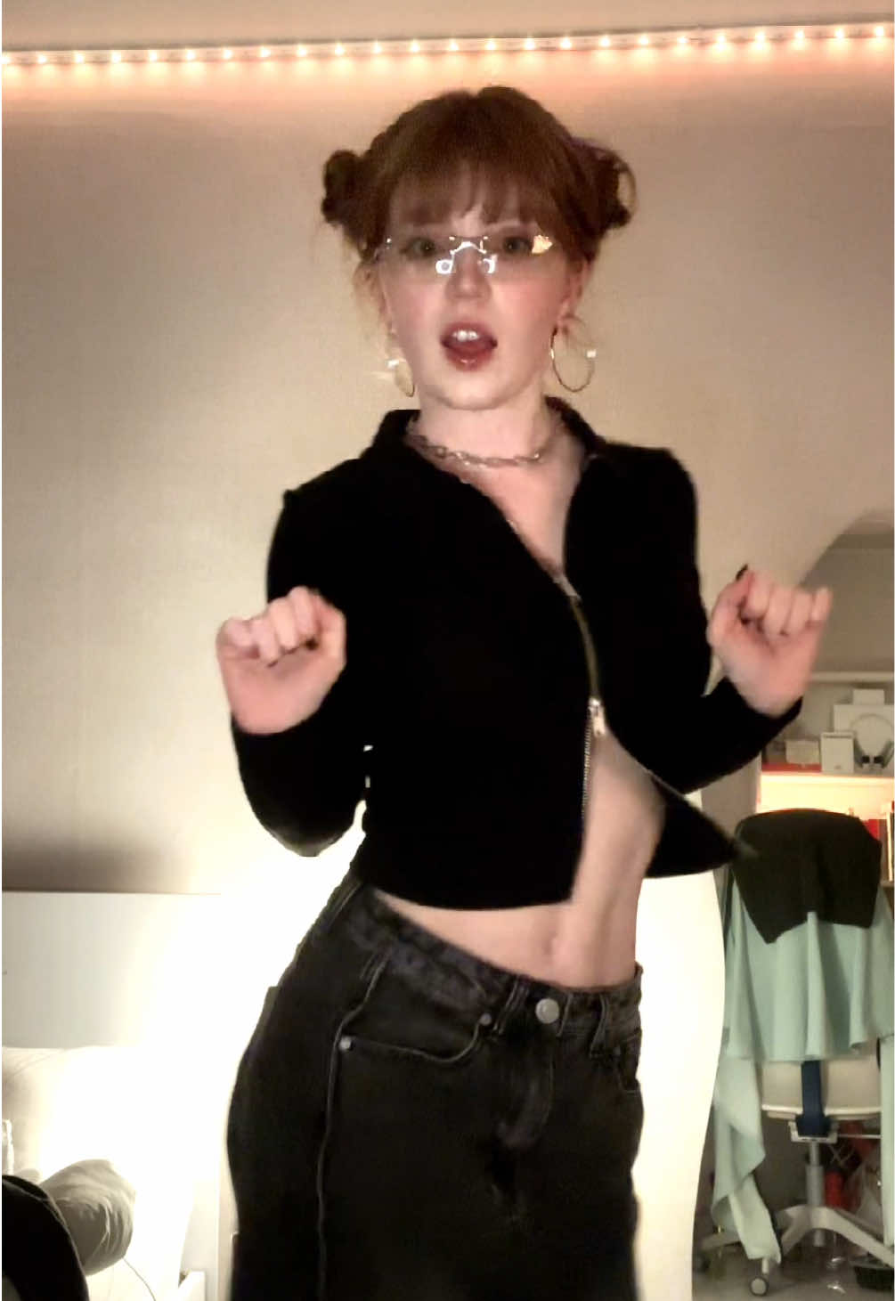 TikTok post by @monominjii for TIJN Eyewear. Caption reads: one last time and I’ll leave y’all alone 😔 dc: me....