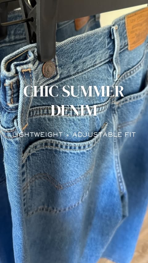 Instagram post by @abovethelawstyle for Levi's. Caption reads: [...] + a better fit = a summer win. These @levis....