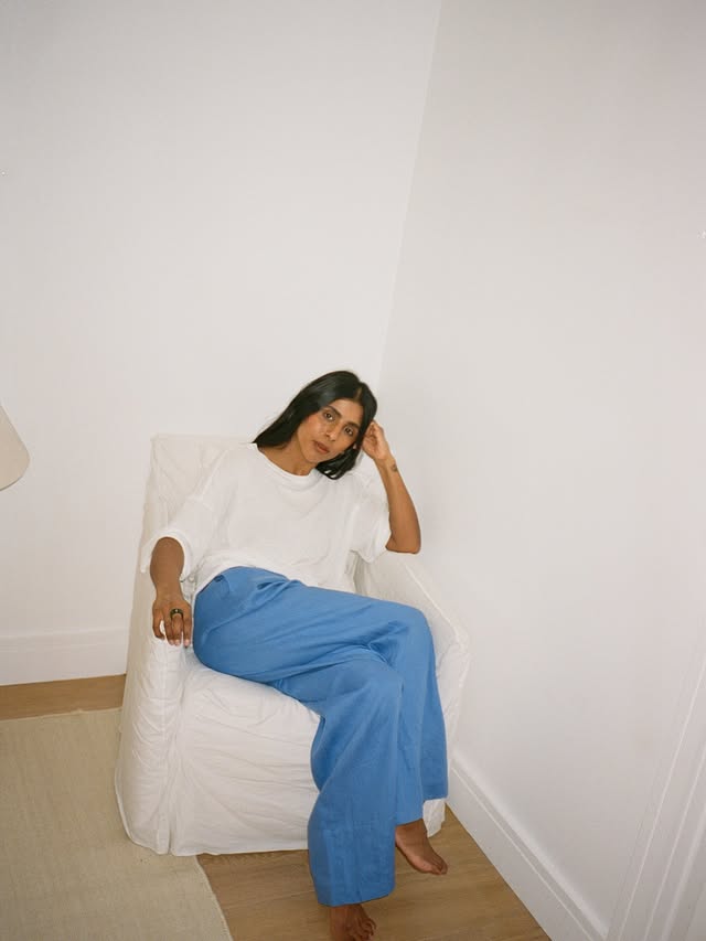 Instagram post by @monikh for MINT VELVET. Caption reads: [...] and effortless to wear at home. @mintvelvet....