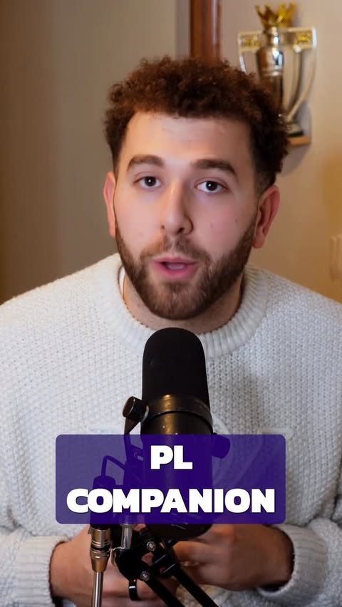 Instagram post by @zacdjellab for Microsoft. Caption reads: [...] Premier League Companion powered by....