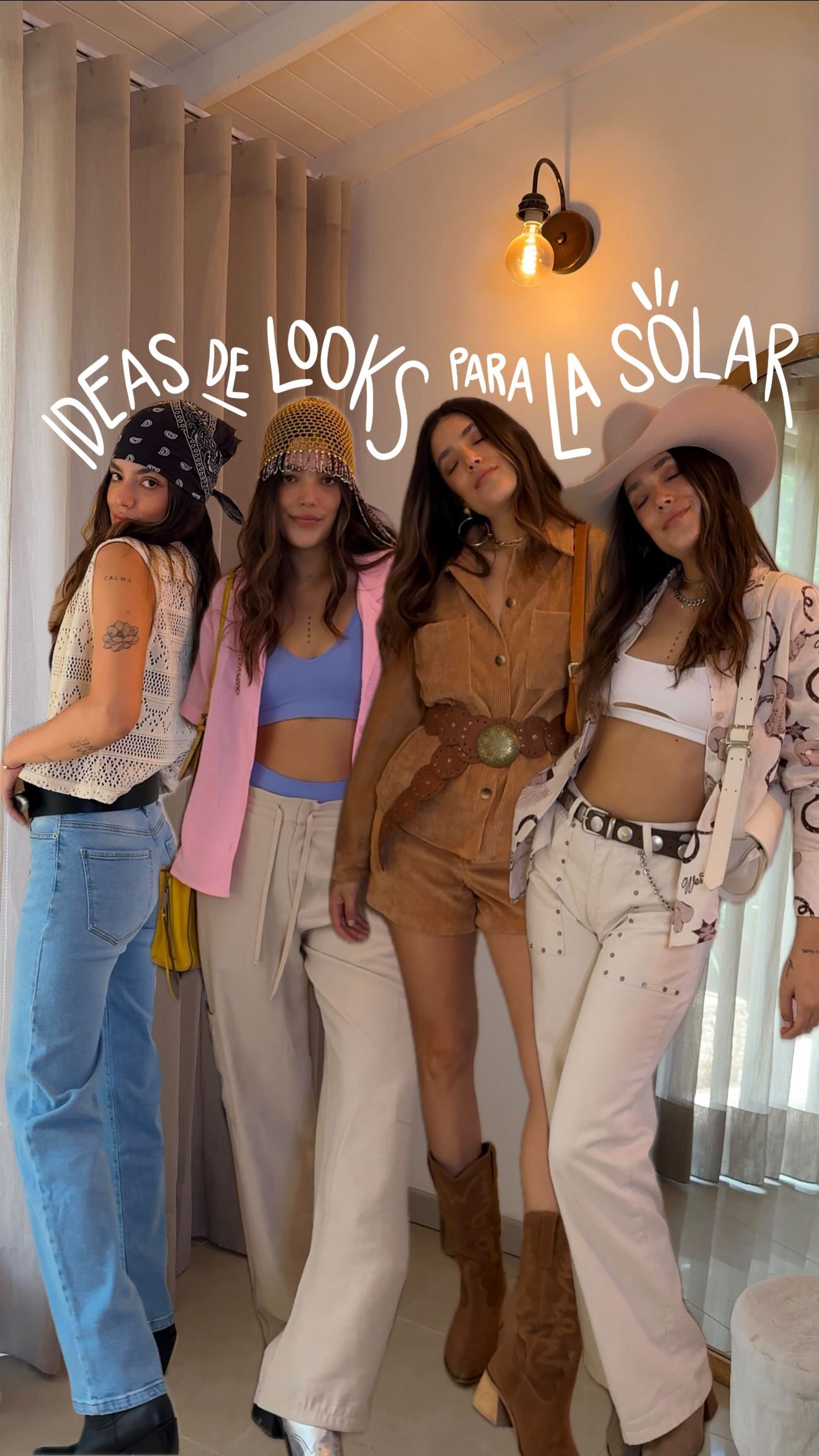 Instagram post by @ohlalalita for Leonisa. Caption reads: Ideas de looks para La Solar 🌞 @leonisa....