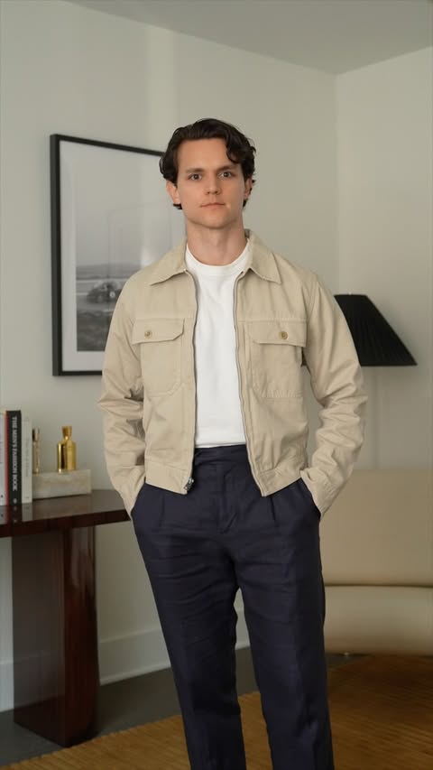 Instagram post by @adamgonon for Banana Republic. Caption reads: It’s time for Banana Republic’s Summer Sale, which....