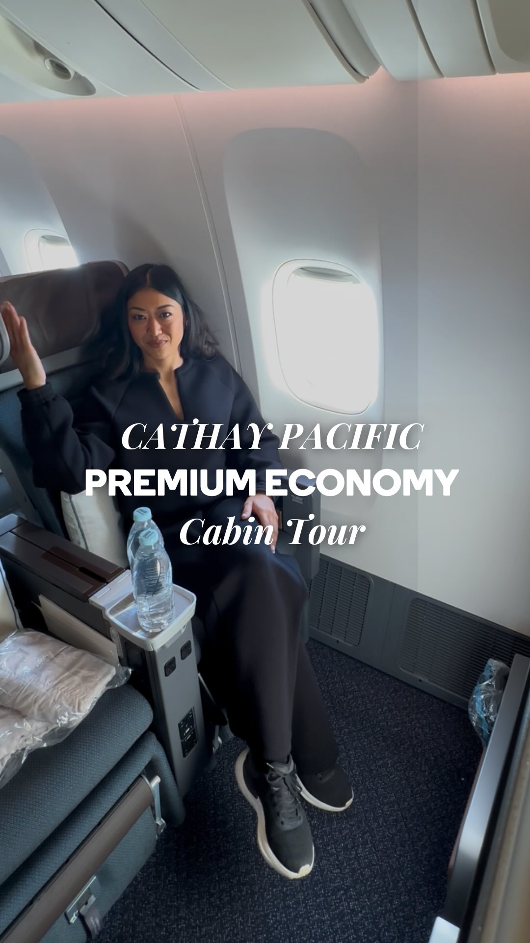 Instagram post by @missfernandez__ for Cathay Pacific. Caption reads: I think @cathaypacific has one of the world’s Best....