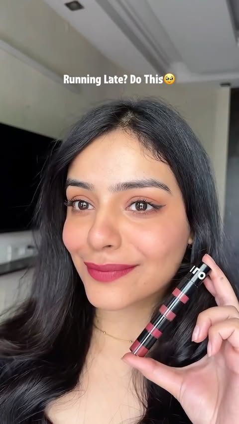 Instagram post by @samiksha.seekary for KIRO. Caption reads: [...] makeup routine using stack products from....