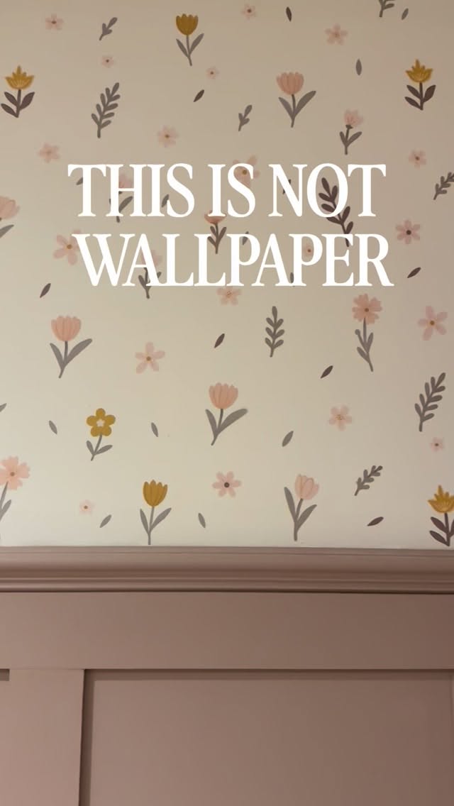 Instagram post by @my_budgethome for Nursery Stickers. Caption reads: [...] the wildflower meadow range from....