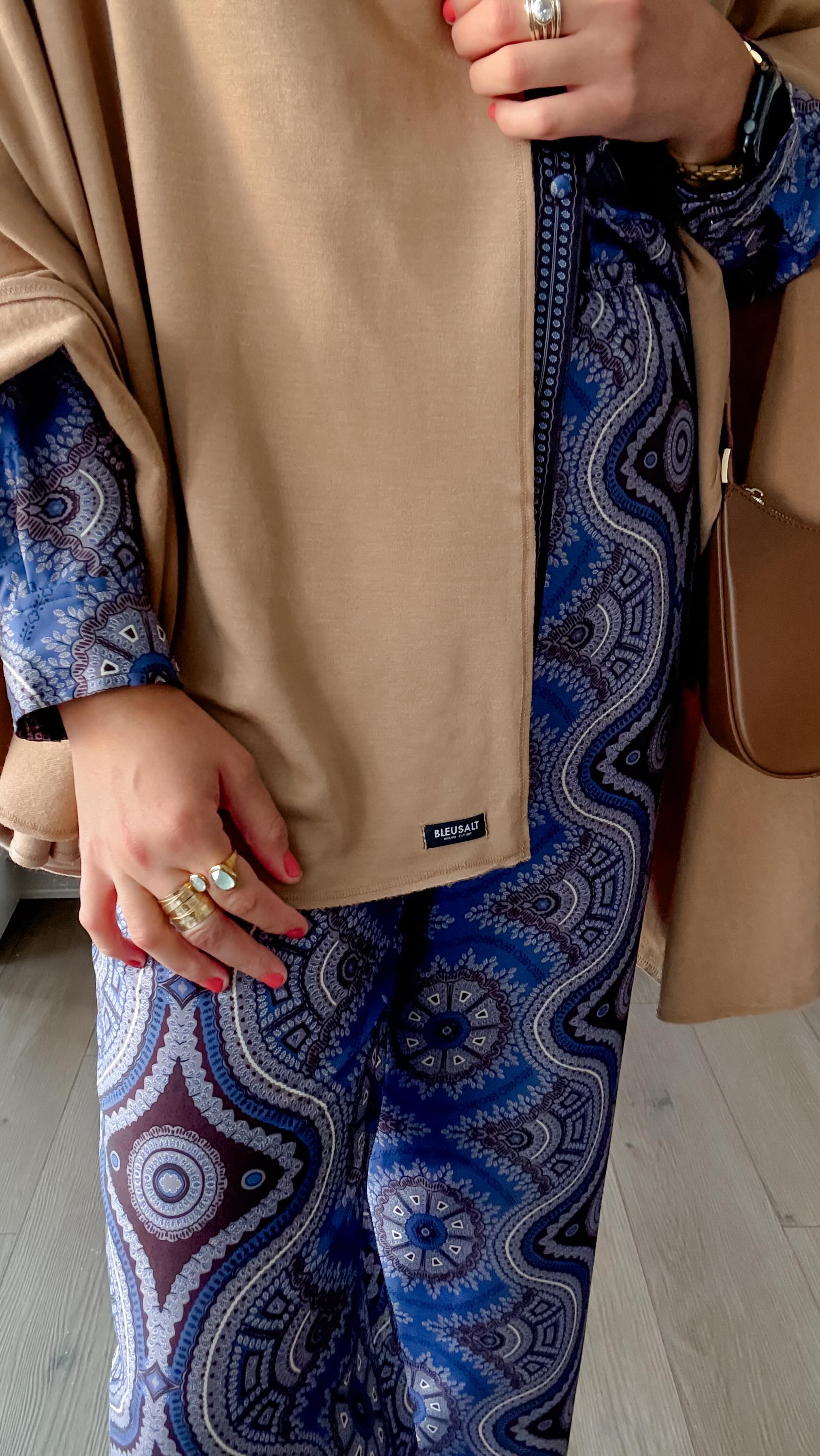 Instagram post by @chrissyandcrew for BLEUSALT. Caption reads: When the vibes and the windchill indicate that its....