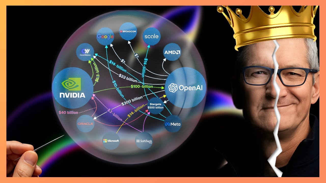 YouTube post by @lukemiani for CASEKOO. Caption reads: How Apple's AI FAILURE will SAVE them....