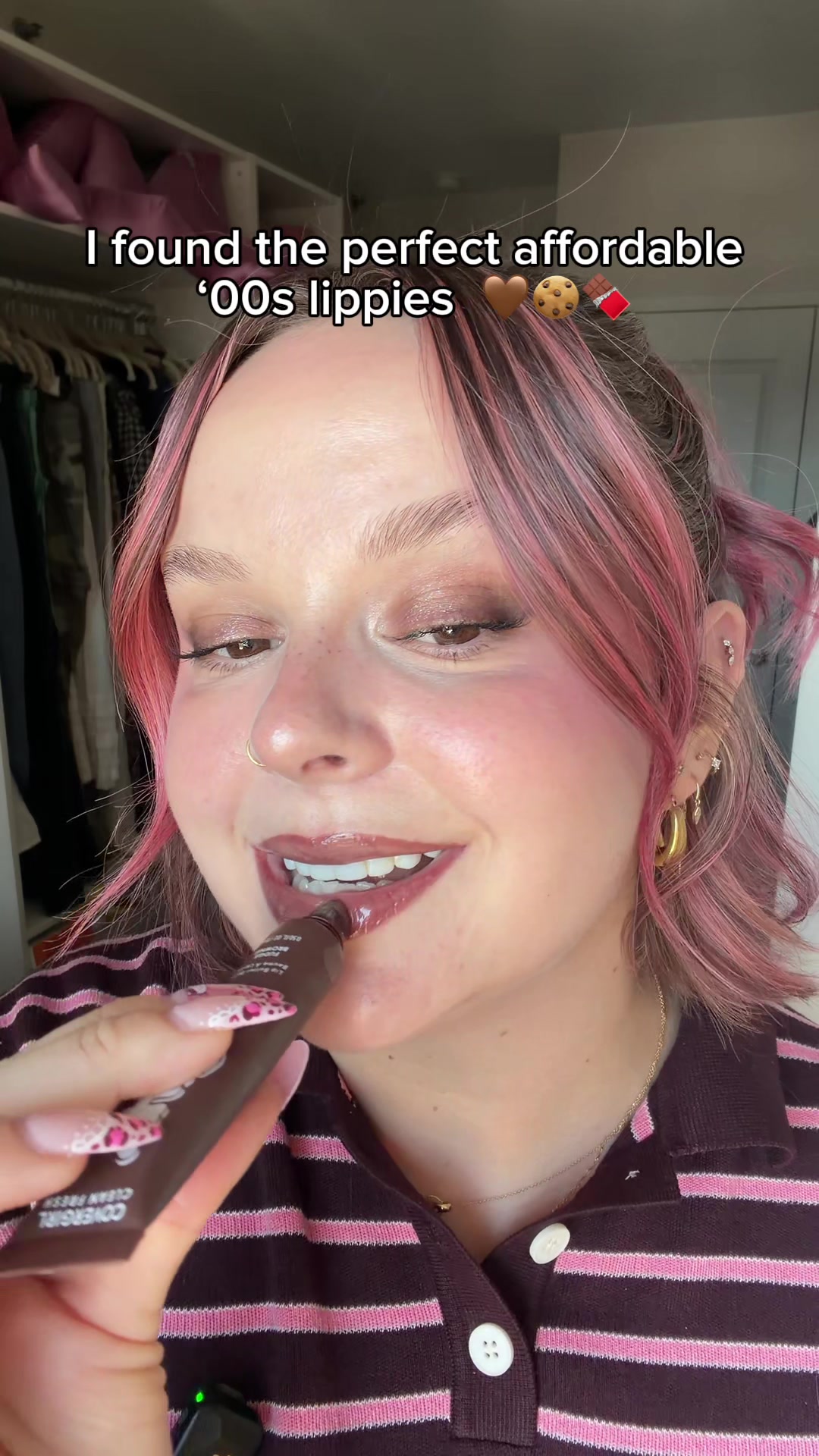 TikTok post by @hydrationceo for COVERGIRL. Caption reads: #ad @COVERGIRL dropped THEEE perfect ‘00s brown....