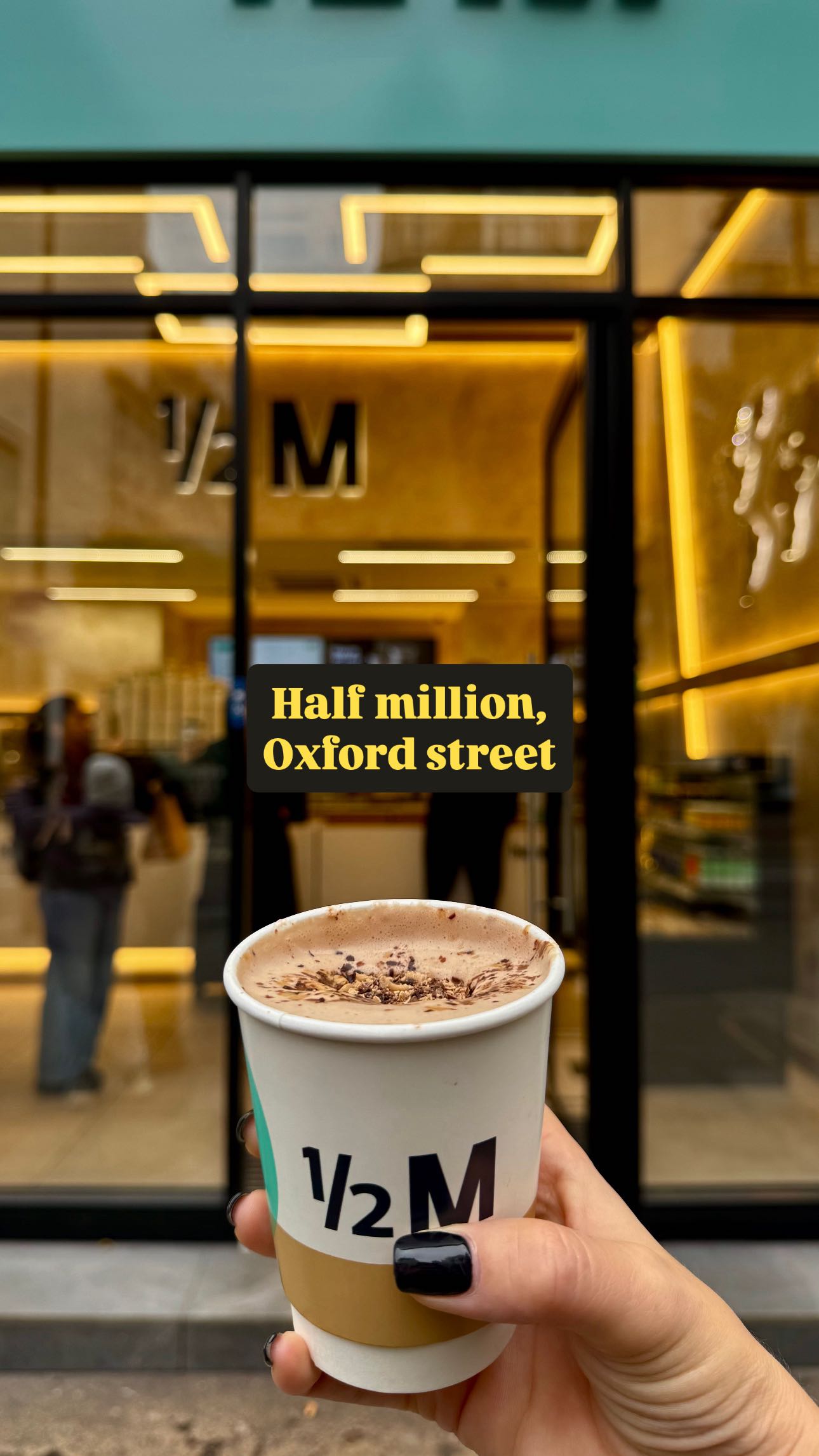 Instagram post by @londoncity.best for London Unknown. Caption reads: [AD] It’s officially hot chocolate season and the....