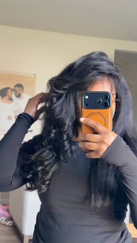 Instagram post by @tammyjay07 for Luvme Hair. Caption reads: Let's Unbox my @luvmehair Love that this kinky....