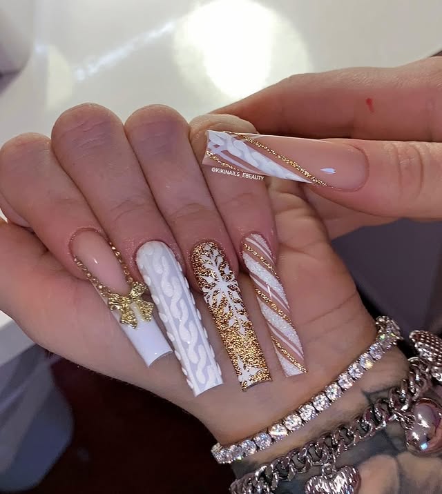 Instagram post by @kikinails_ebeauty for VBeautyPure. Caption reads: 🤍freestyle ❄️✨

Products from @vbeautypure....