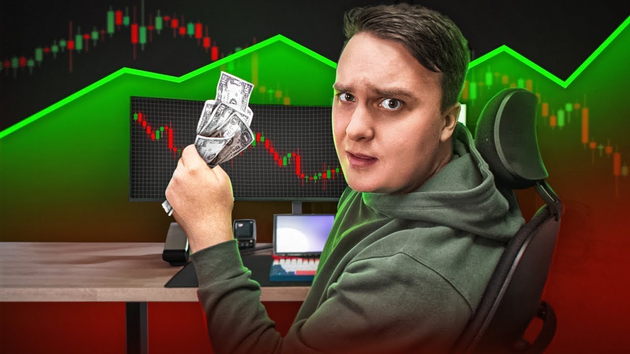 YouTube post by @CodingWithLewis for Liinks. Caption reads: I Gave My Terrible Trading Bot $10,000 to Trade....