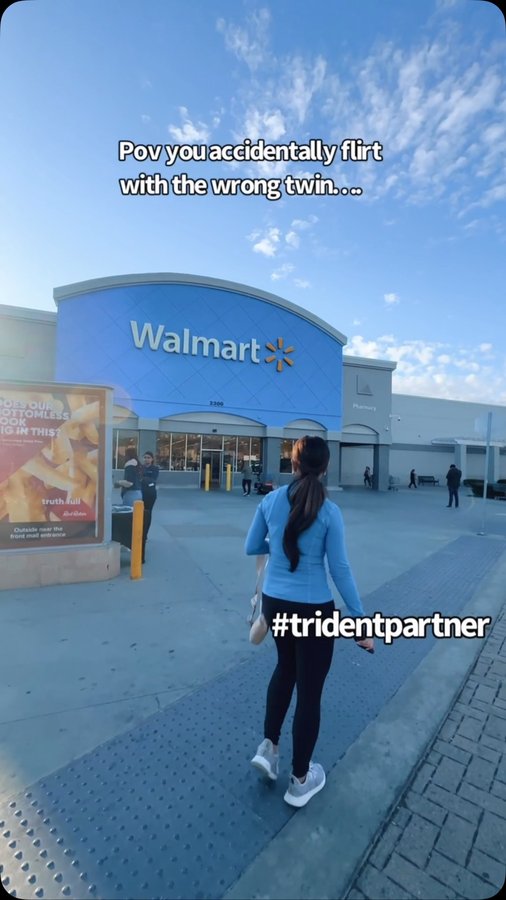 Instagram post by @ninandkylie for Trident Gum. Caption reads: True story… thank you @tridentgum for helping us....