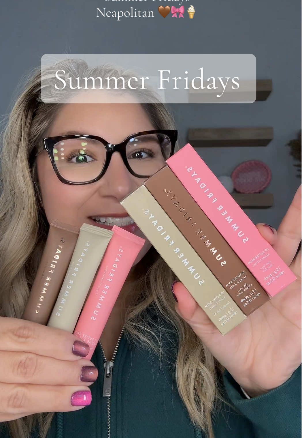 TikTok post by @sarahy_navarrete for Summer Fridays. Caption reads: Exclusive DEAL!! #summerfridays....