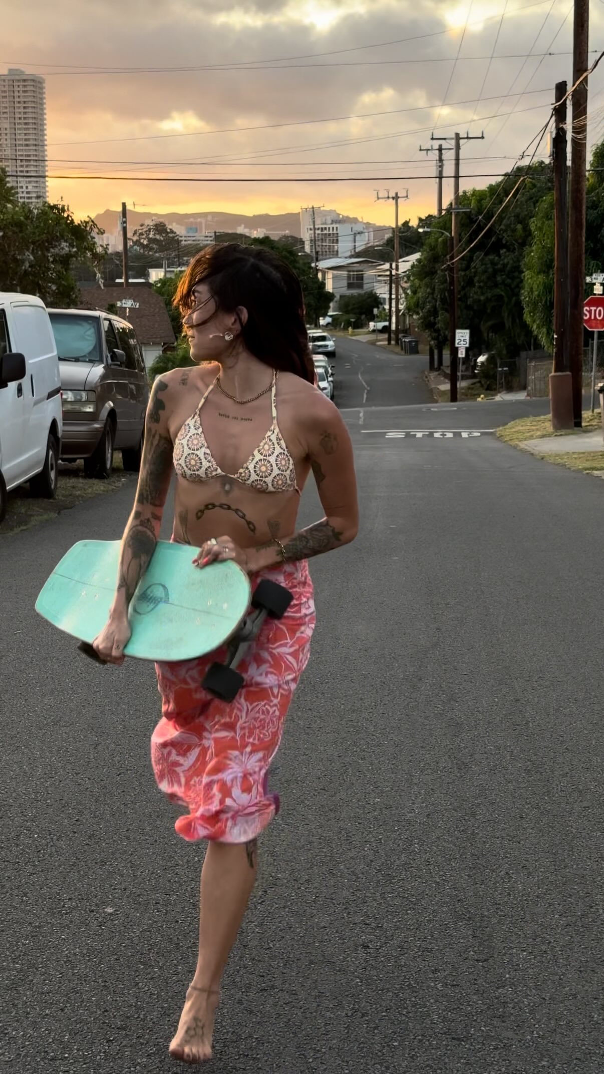 Instagram post by @taympala for ROXY. Caption reads: grooving through life with @roxy....