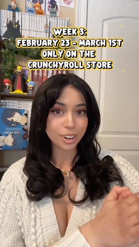 Instagram post by @nishathenerd for Crunchyroll. Caption reads: #crunchyrollpartner Here are 7 things I would grab....