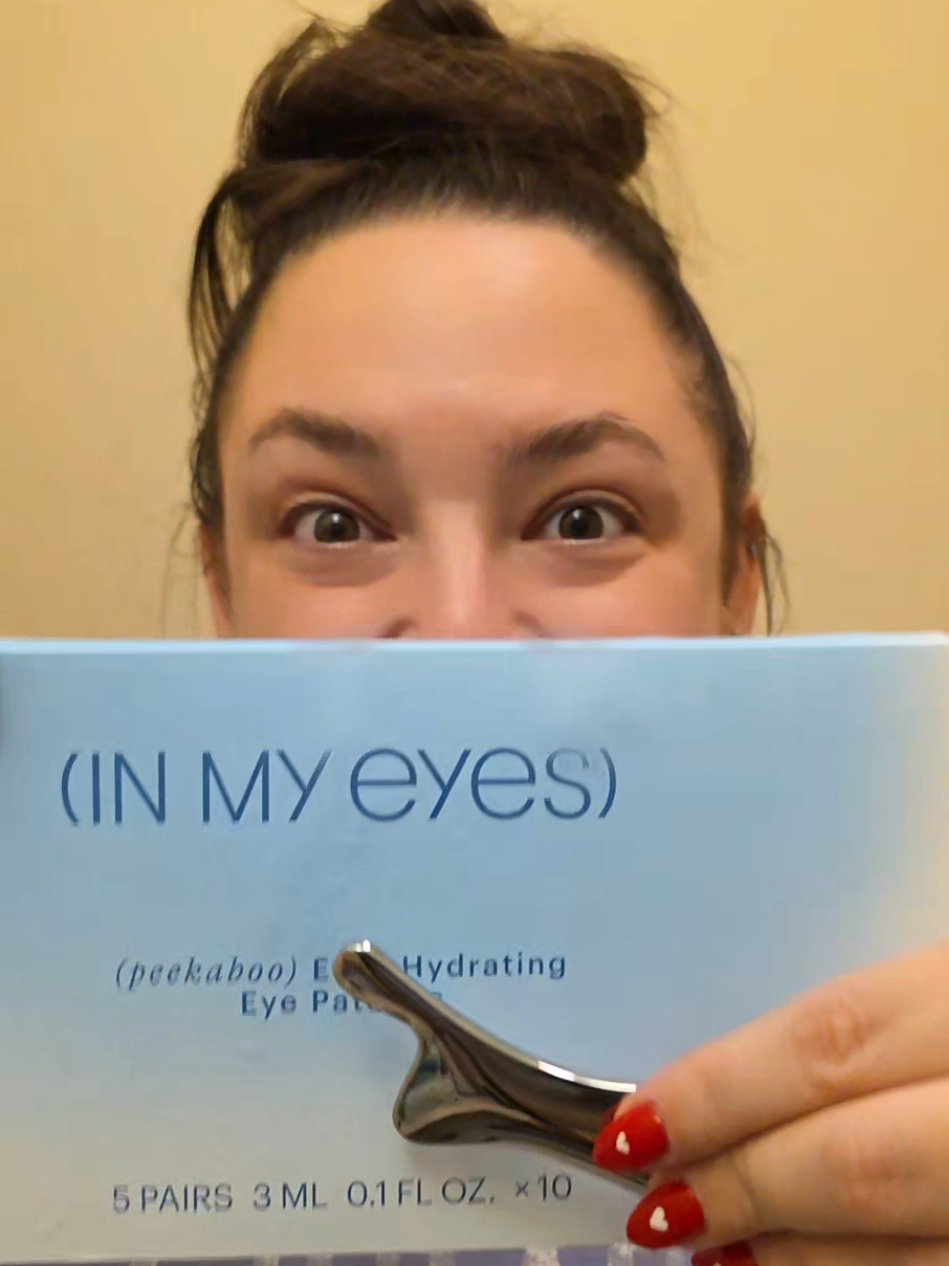 TikTok post by @mykim1126 for In My Eyes. Caption reads: This set from @InMyEyes is exactly the self care....
