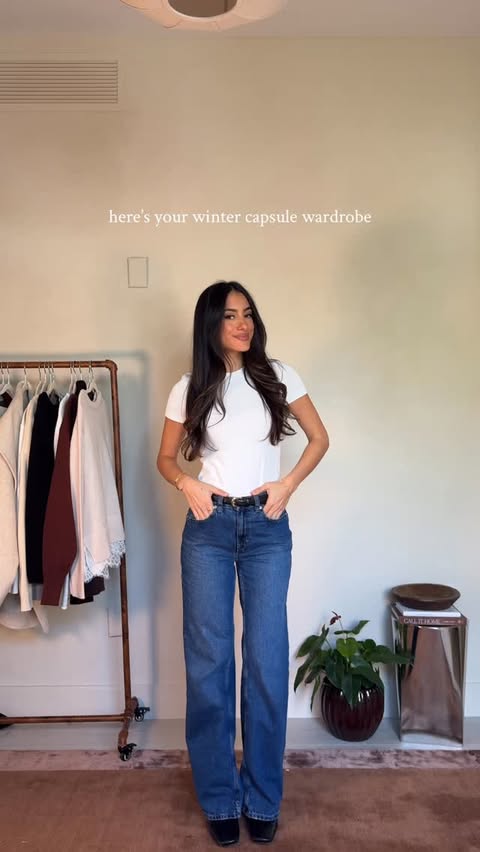 Instagram post by @bynicolevoz for Free People. Caption reads: back to the basics we go! Comment CAPSULE for....