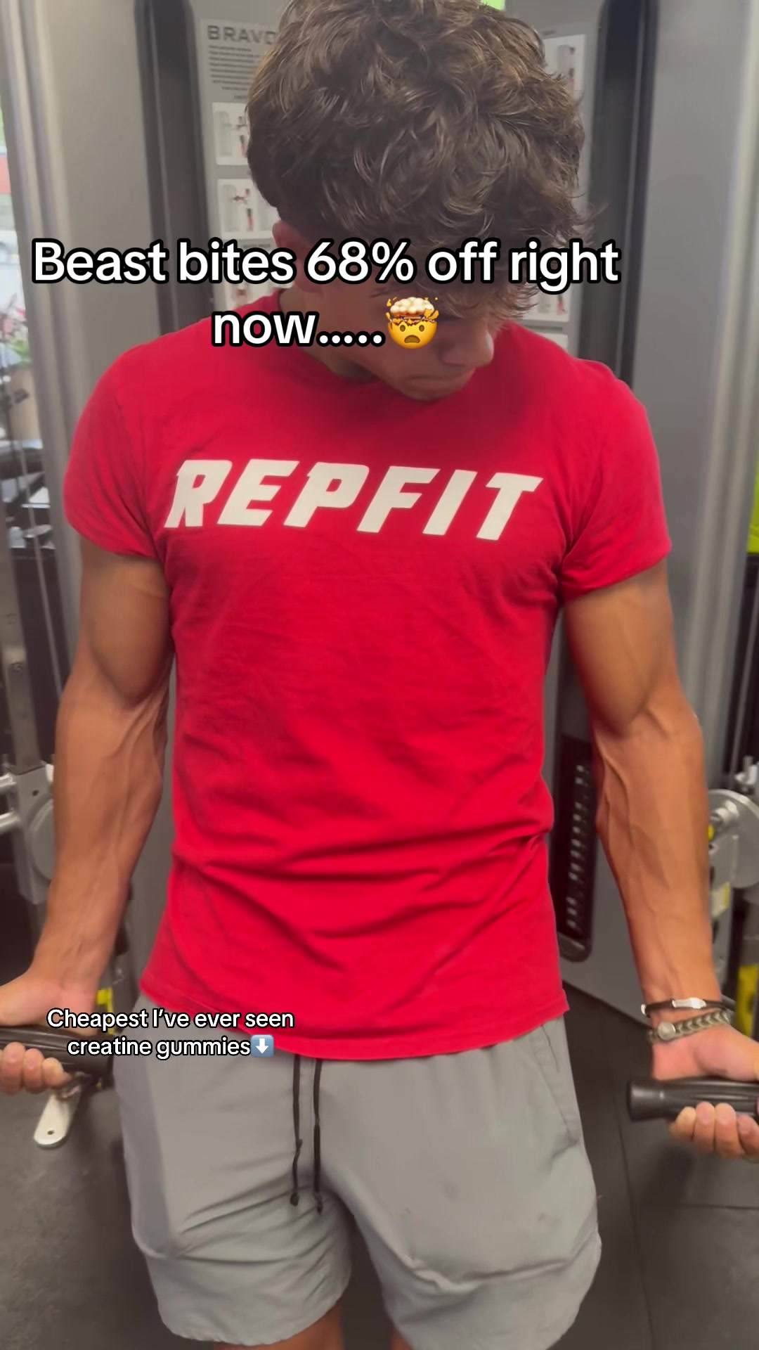 TikTok post by @viralinspo2 for Beast Bites. Caption reads: Disgusting limited time deal rn #beastbites....