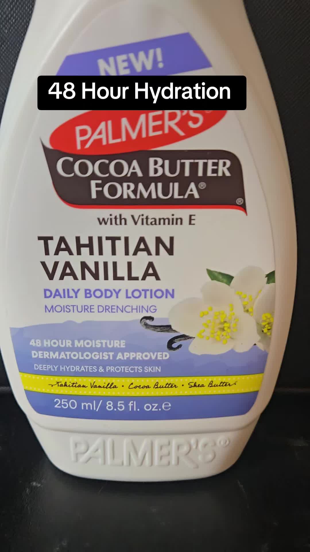 TikTok post by @jerni.mom for PALMERS. Caption reads: @Palmer's #lotion #bodylotions #cocoabutter....