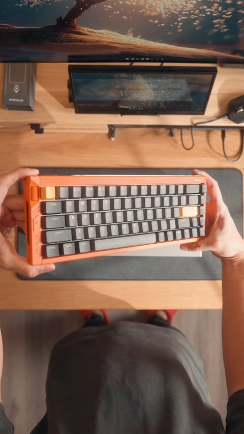 Instagram post by @enerico.jr for Mchose. Caption reads: [...] gaming keyboards. The Ace 68 Turbo from....