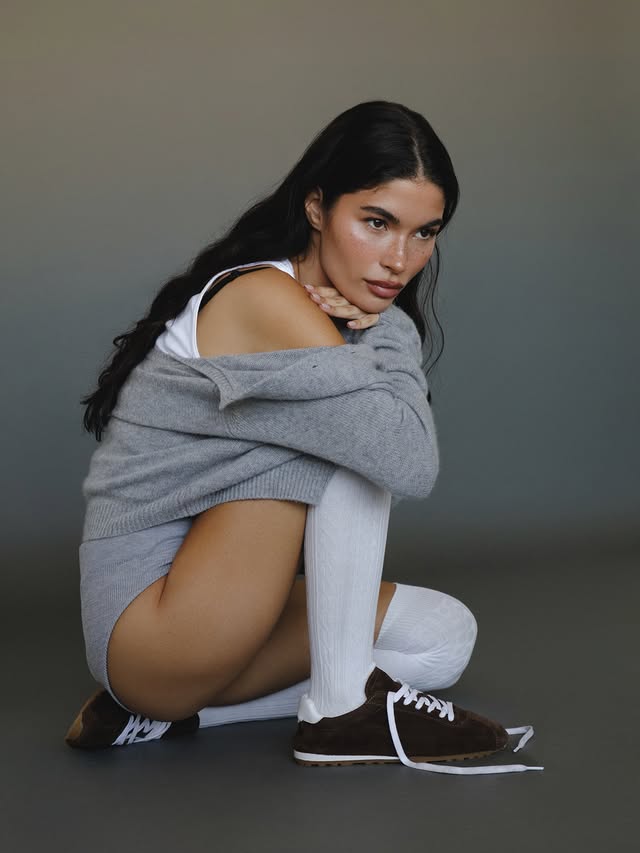 Instagram post by @aishapotter for WILHELMINA. Caption reads: 🏃🏻‍♀️🏃🏻‍♀️ @wilhelminamodels.