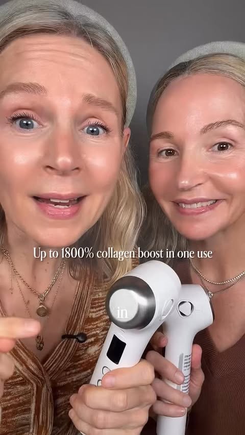 Instagram post by @mysistersskin for Glow.M. Caption reads: We are so excited about the glow.m Cryo Sonic Pro!....