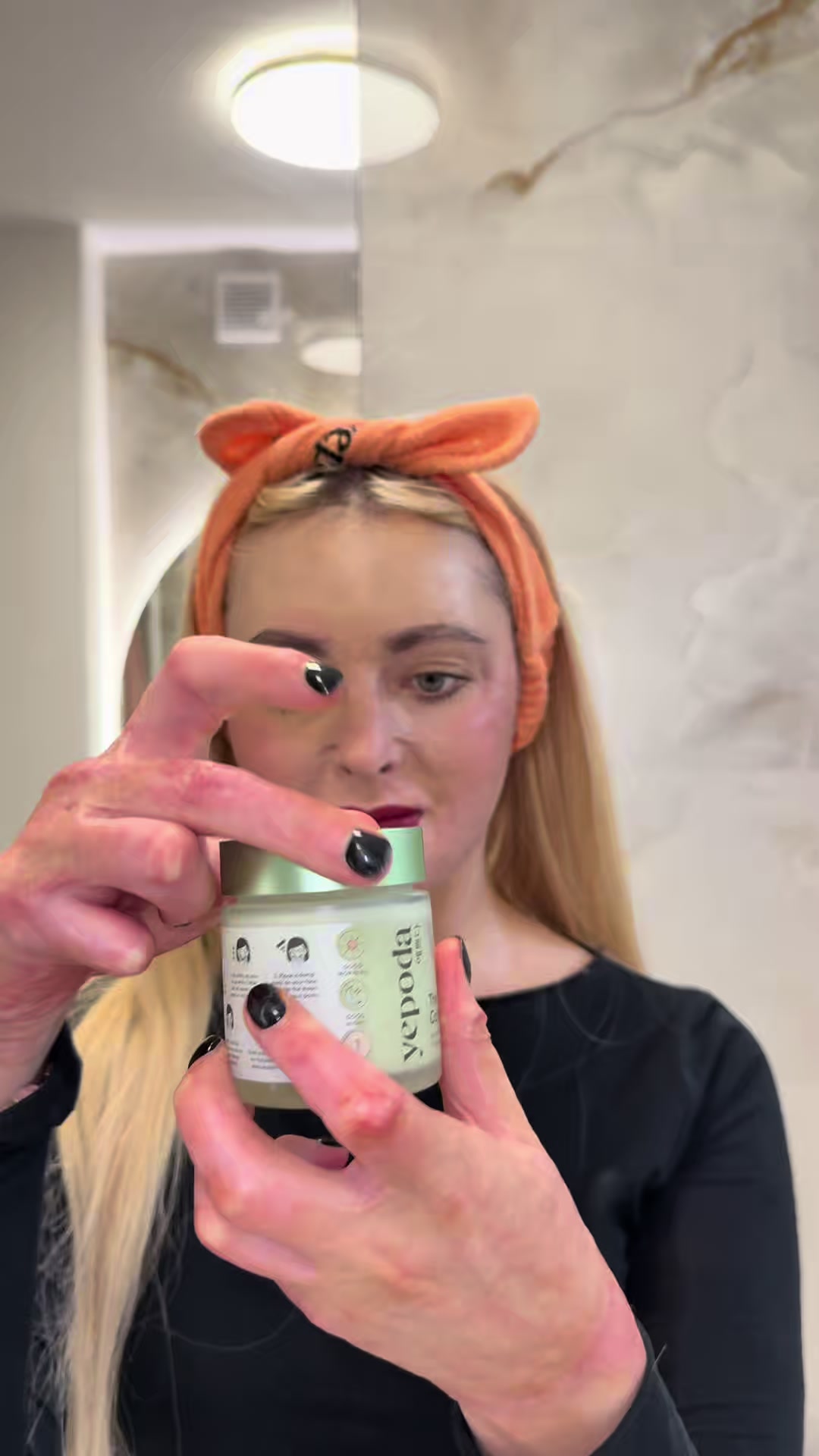 TikTok post by @kuczynskamaja99 for Yepoda. Caption reads: Odkryj moc koreańskiej pielęgnacji z @Yepoda  ....