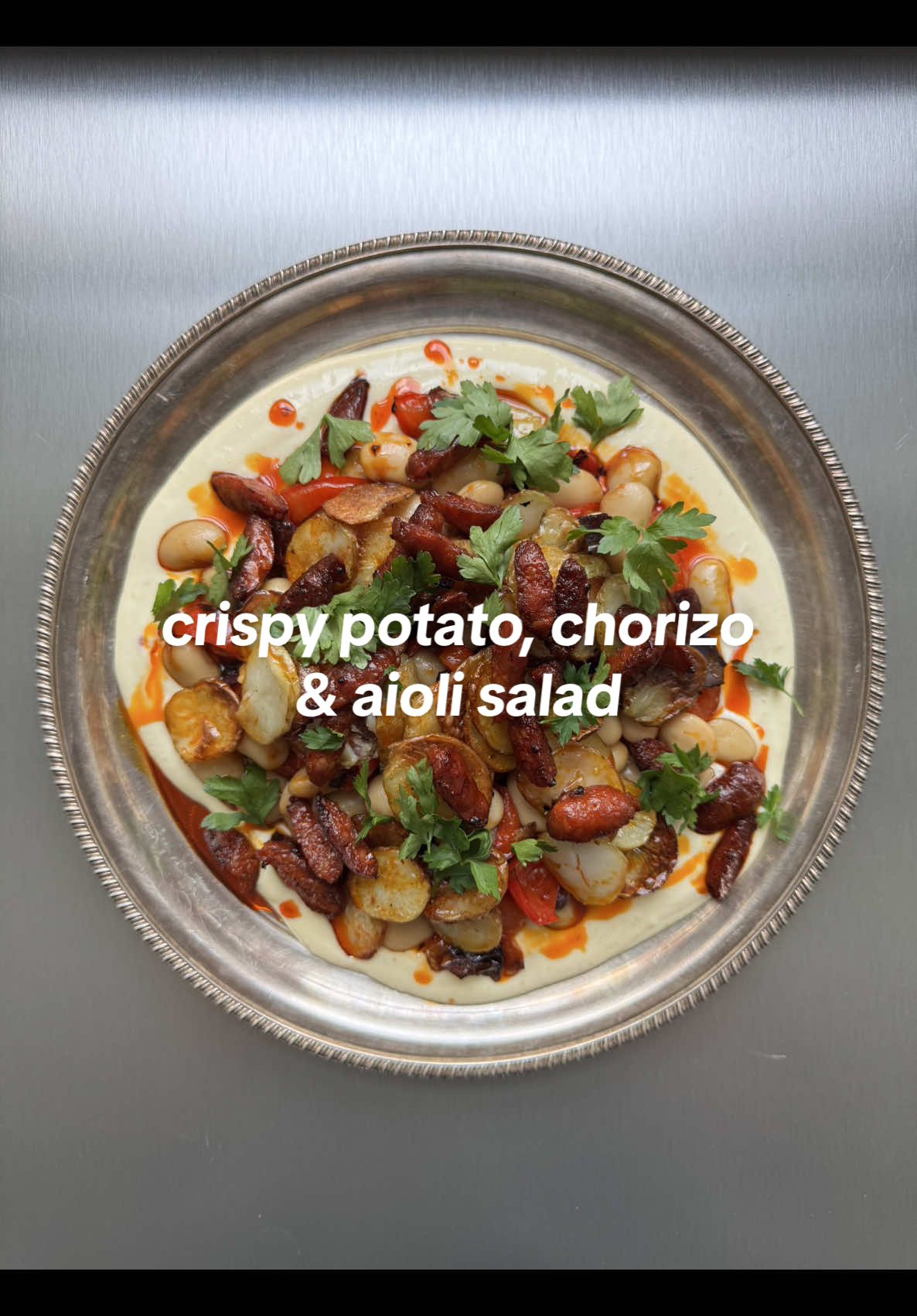 TikTok post by @hungryhobbit11 for Waitrose. Caption reads: The poster child for non boring salads. Back with....