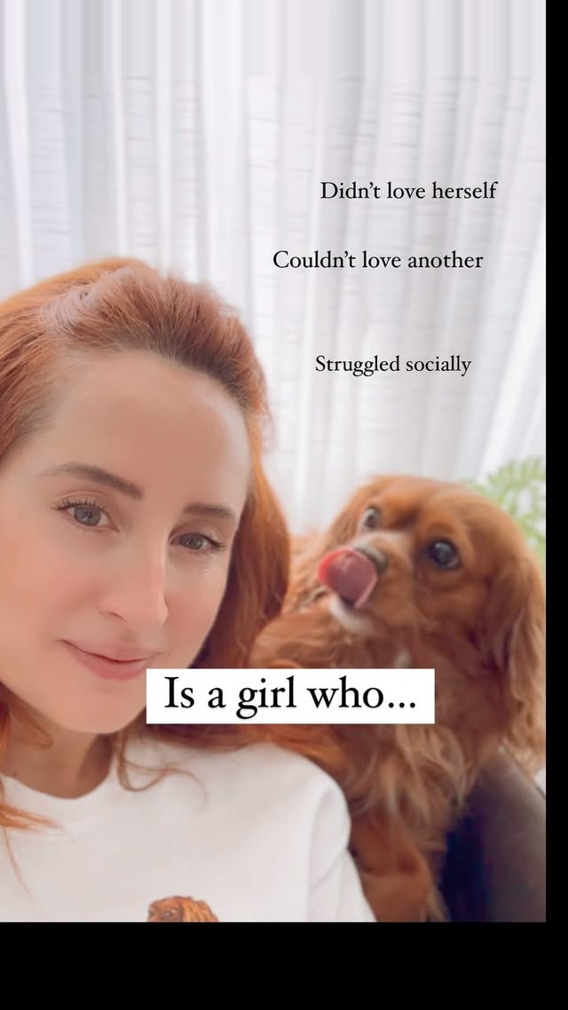 Instagram post by @mydogdownie for Cavology. Caption reads: [...] my love over my heart in my new....