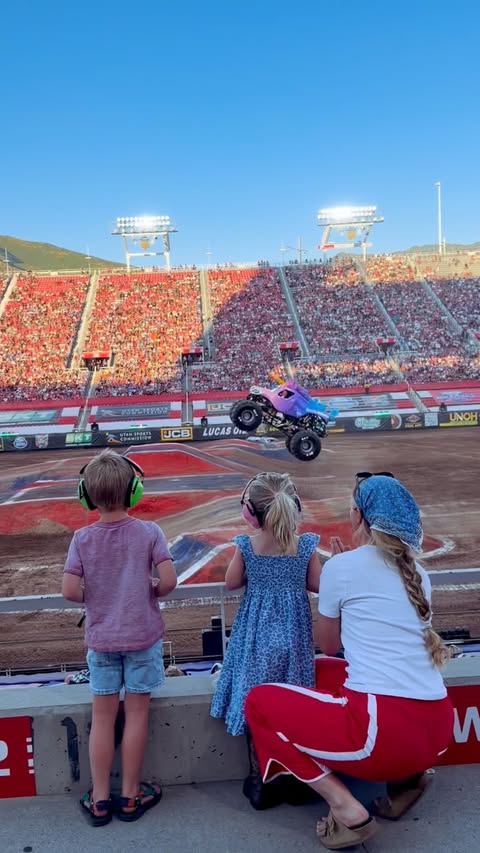 Instagram post by @haileyoutside for Jazwares. Caption reads: [...] fun at the Monster Jam finals with....